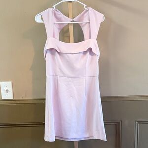 French Connection Whisper Foldover Square Neck Mini Dress